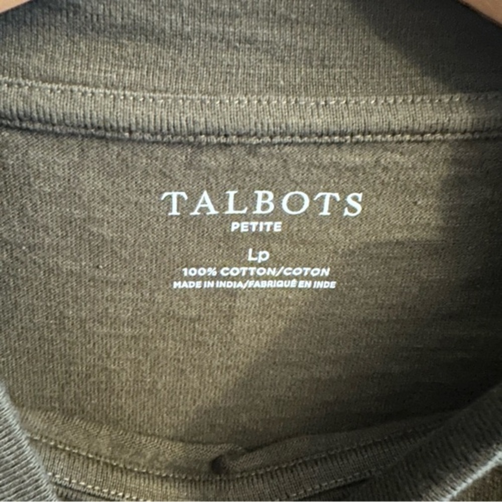 Talbots BUTTON DETAIL MOCKNECK TOP,‎ size LP - Picture 3 of 6